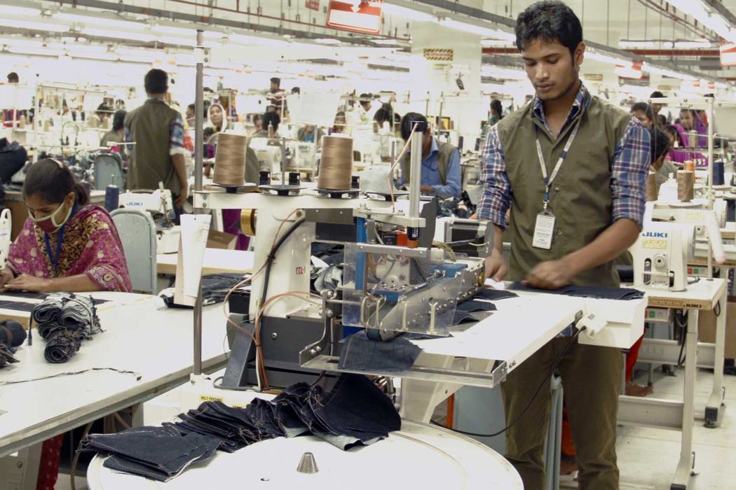 Automated denim sewing